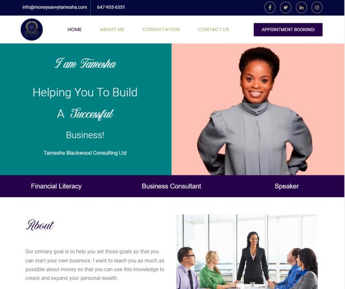 Finance website project